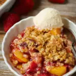Strawberry Peach Crisp Crumble Fusion