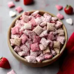 Strawberry Shortcake Puppy Chow Snack Mix