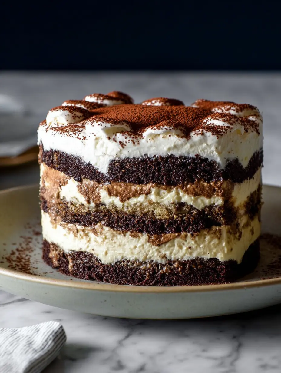 Tiramisu Chocolate Layer Cake