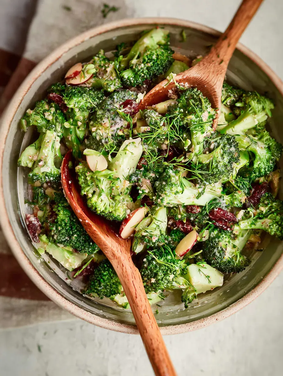 Vegan Broccoli Salad with Herbs