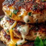 Cheddar Ranch Chicken Burgers