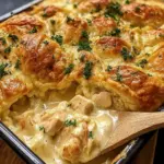 Cheesy Chicken Crescent Bake