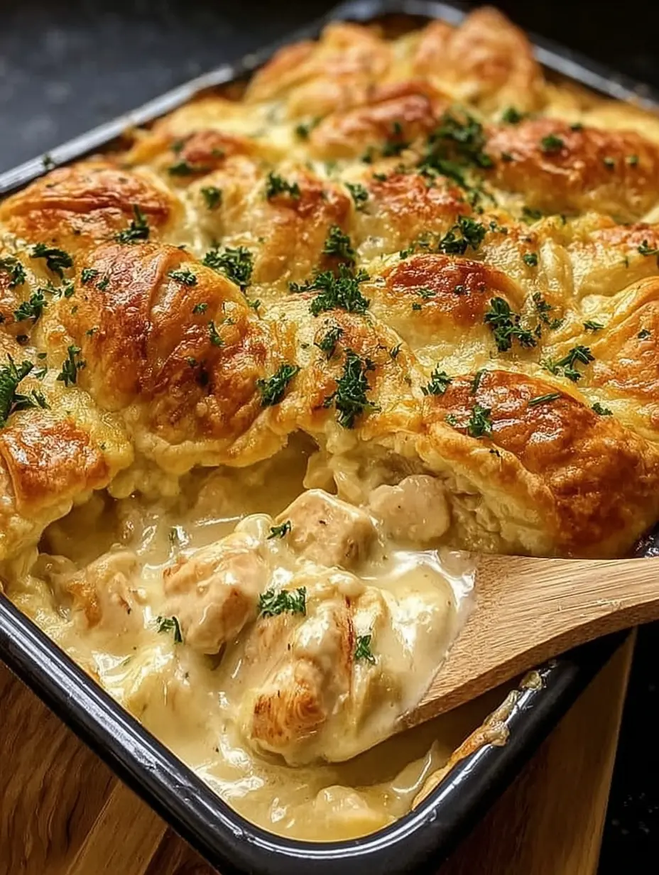 Cheesy Chicken Crescent Bake
