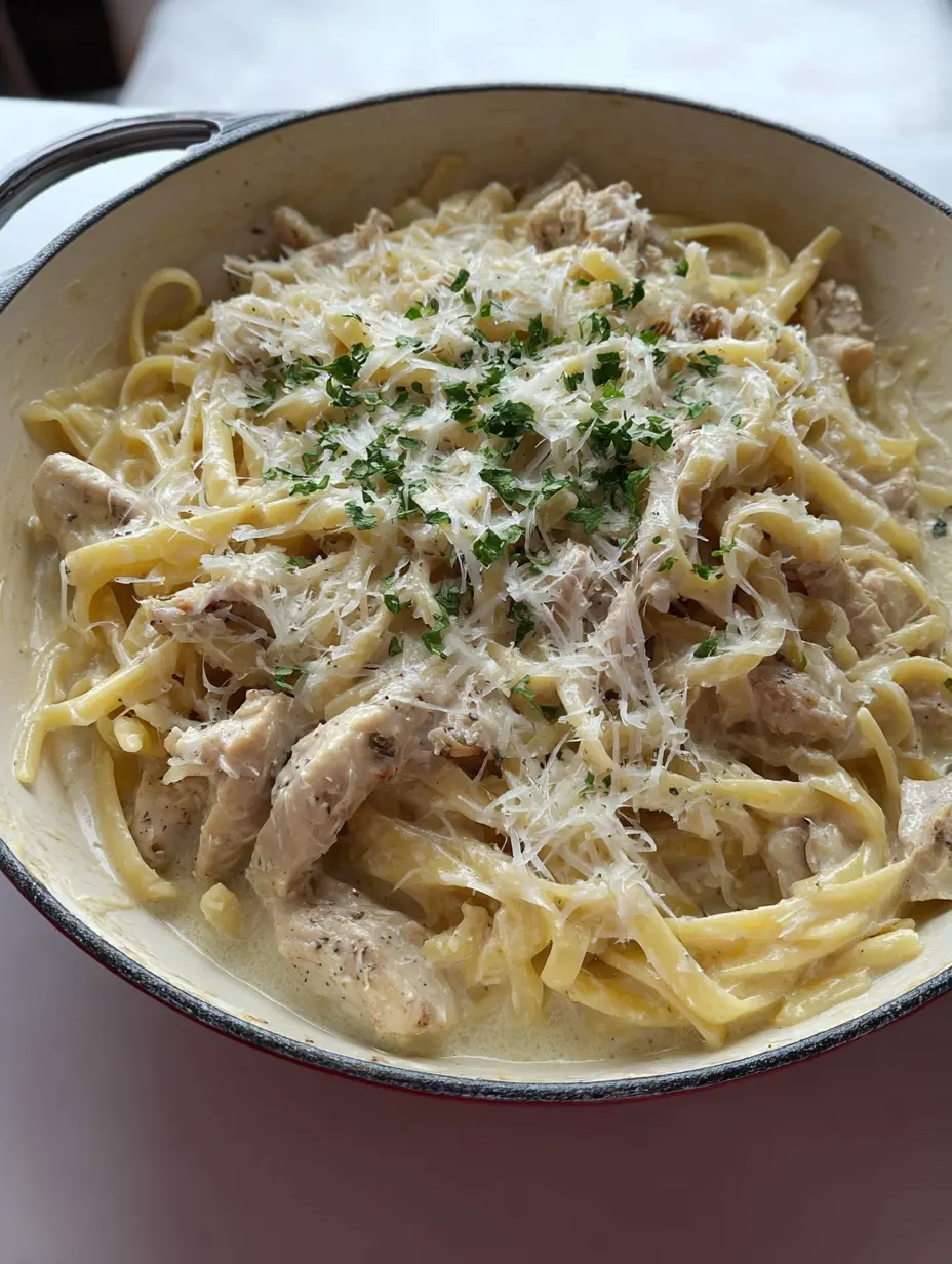 Chicken Alfredo (Healthy Version)