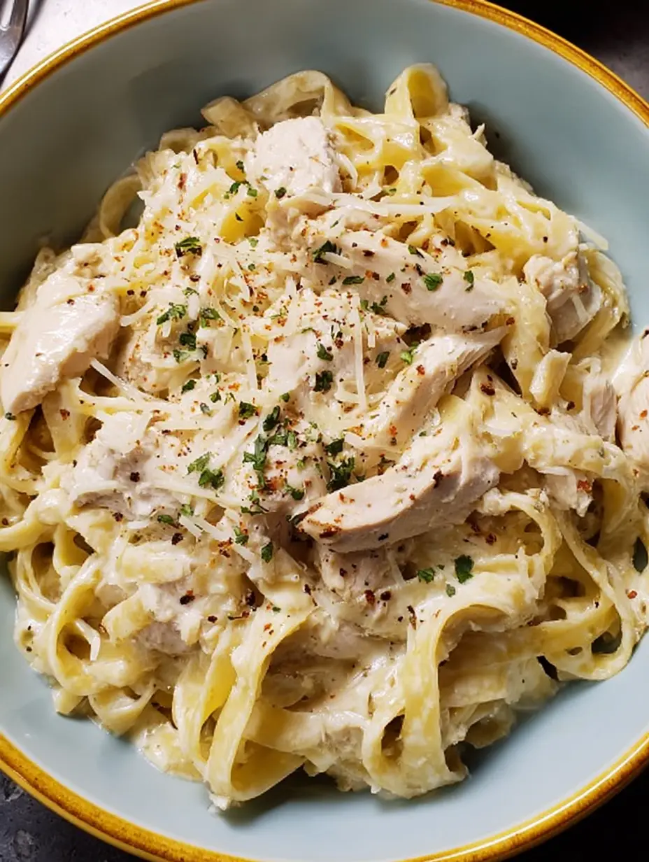 Crockpot Chicken Alfredo