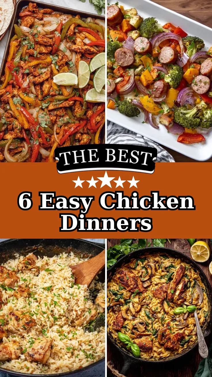 6 Easy Chicken Recipes for Simple Weeknight Dinners