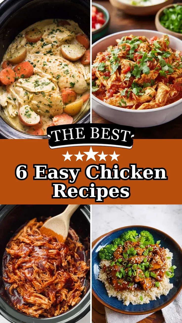 6 Easy Crockpot Chicken Recipes for Busy Nights