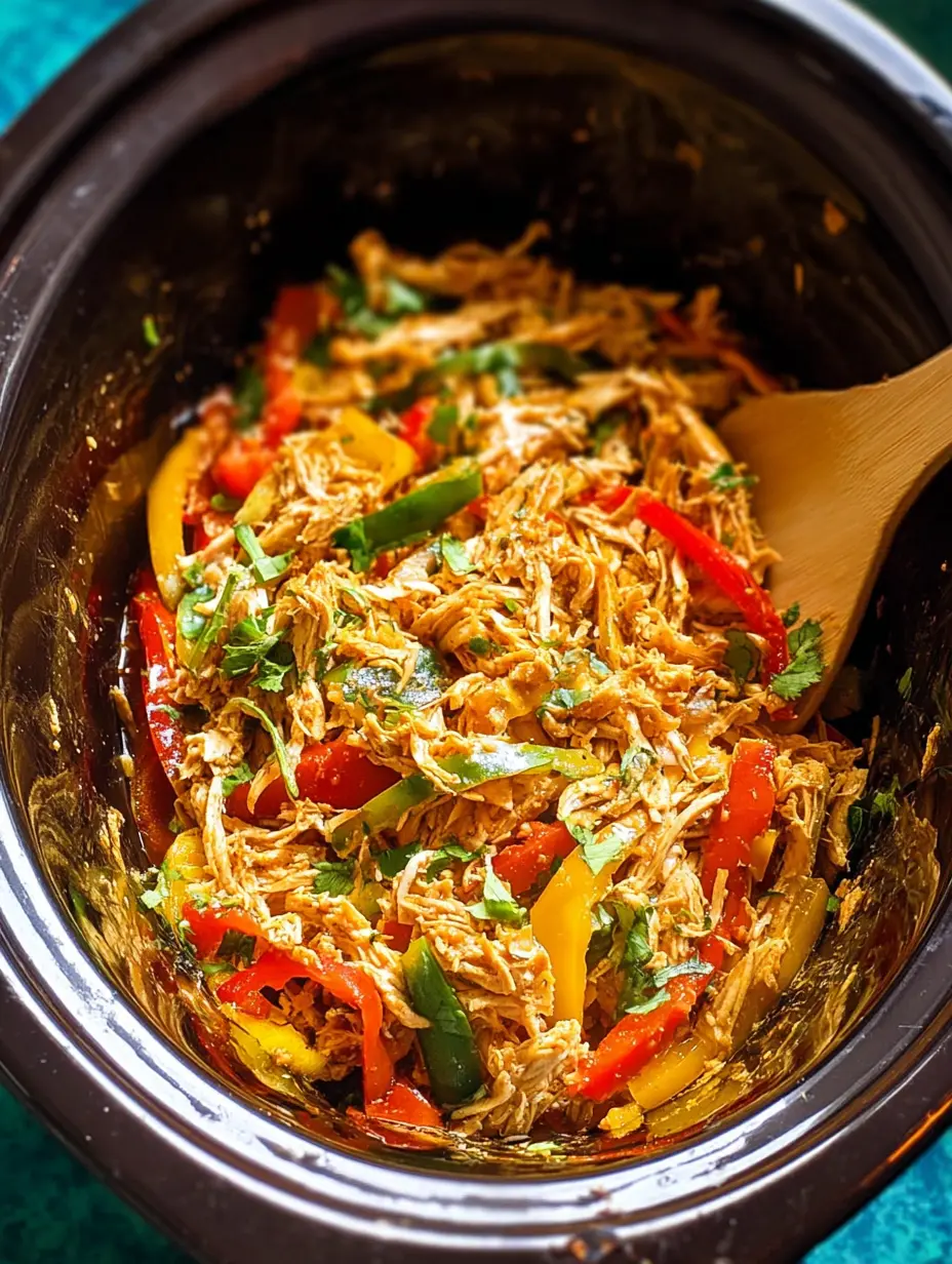 Easy Slow Cooker Chicken Fajitas