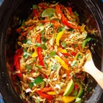 Easy Slow Cooker Chicken Fajitas