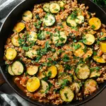 Ground Turkey and Zucchini Skillet
