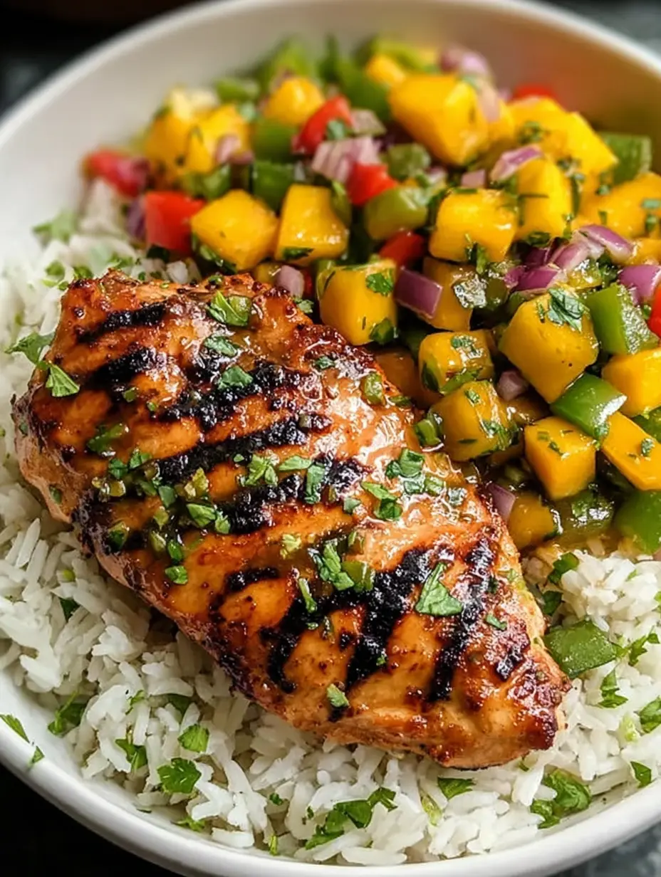 Honey Lime Chicken with Mango Salsa