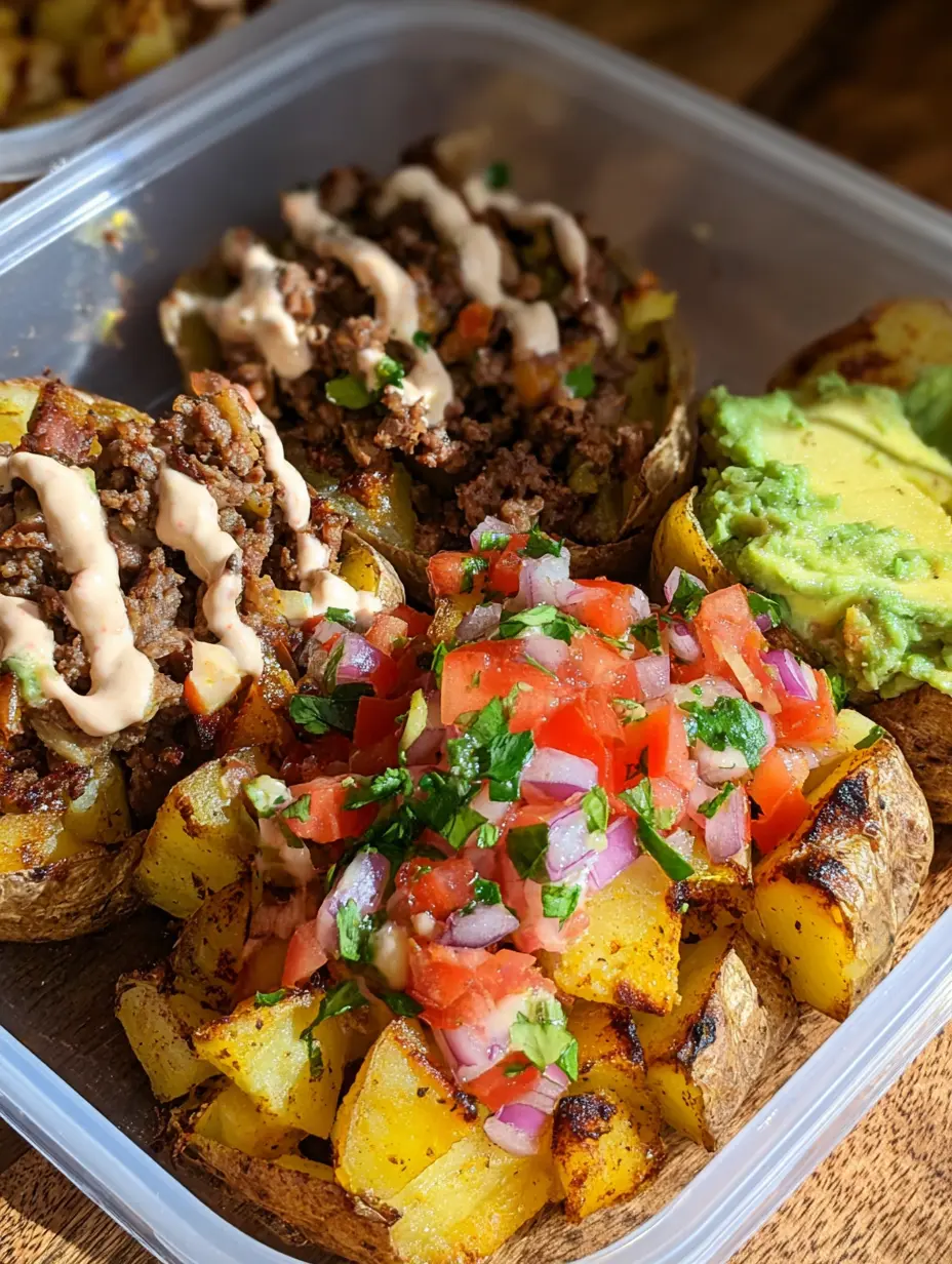 Loaded Potato Taco Bowls