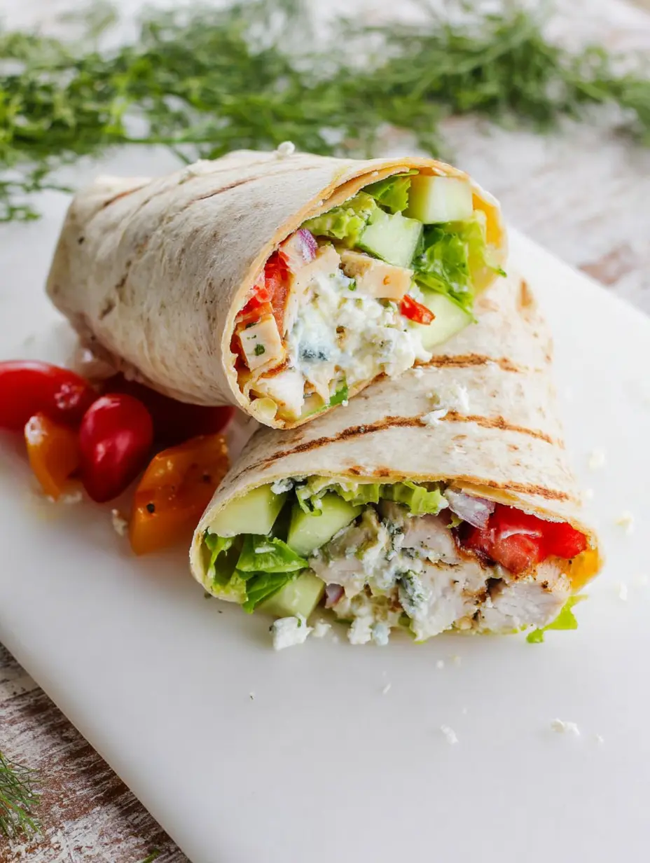 Mediterranean Chicken Wraps