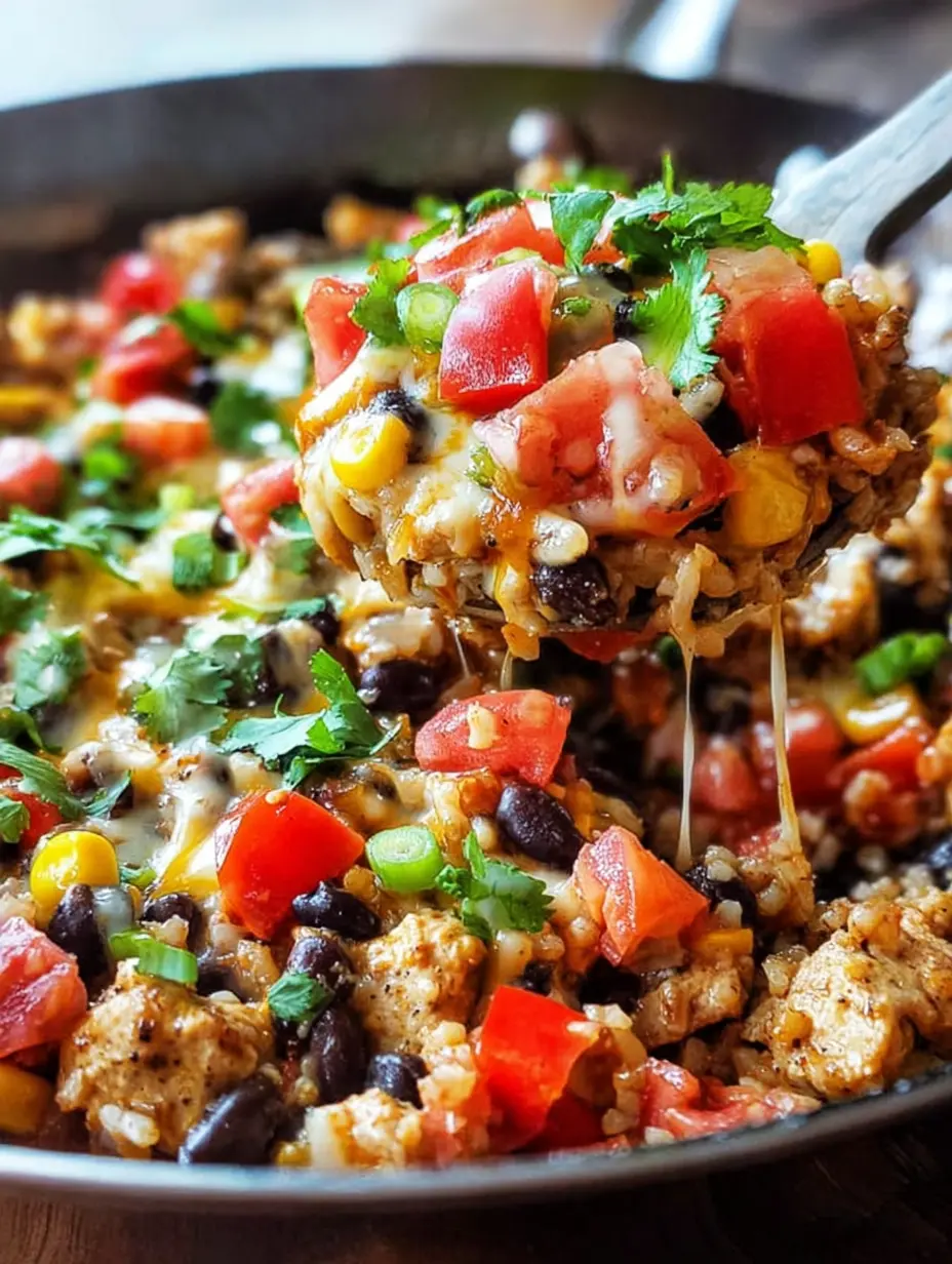 One-Pan Chicken Burrito Bowl (30 minutes)