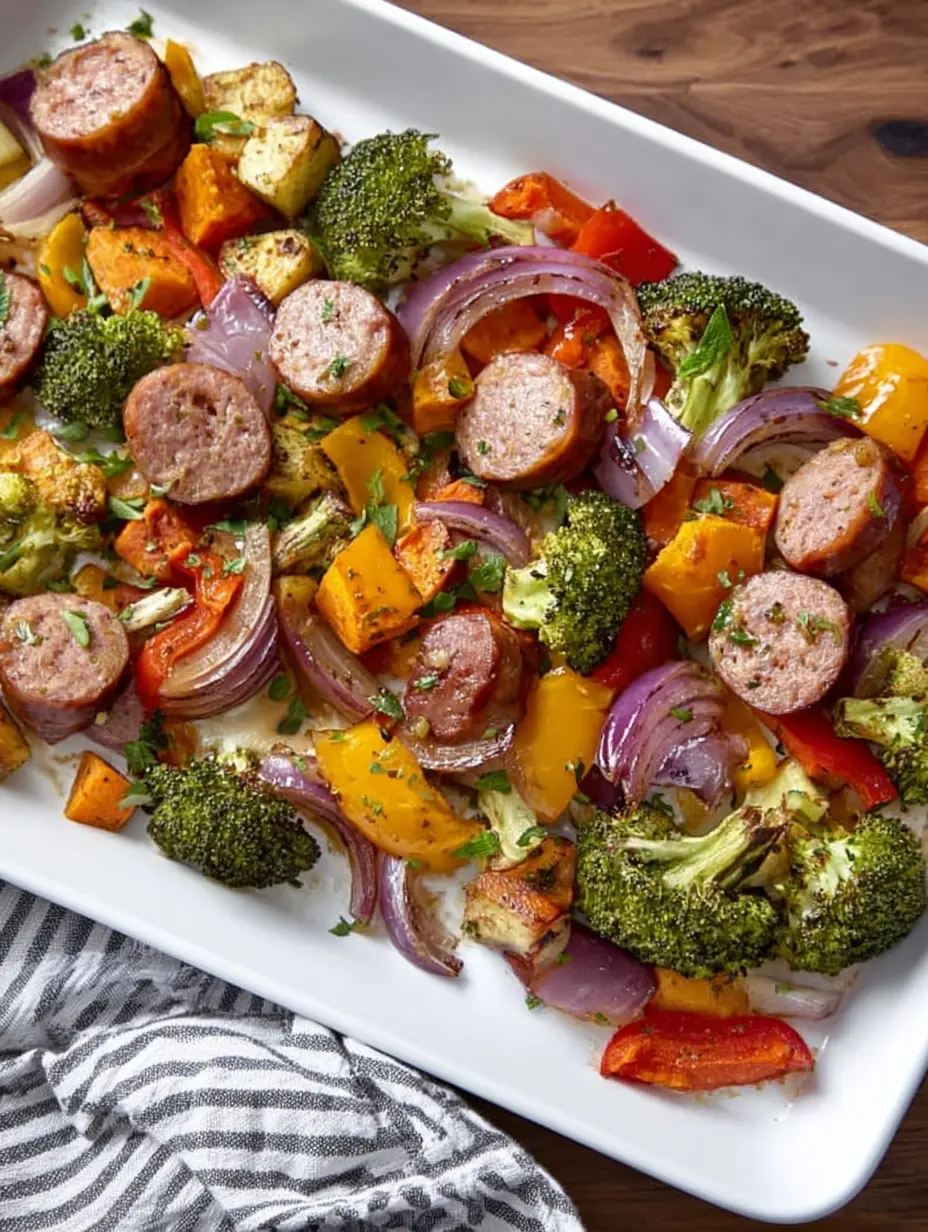 Sheet Pan Chicken Sausage Dinner