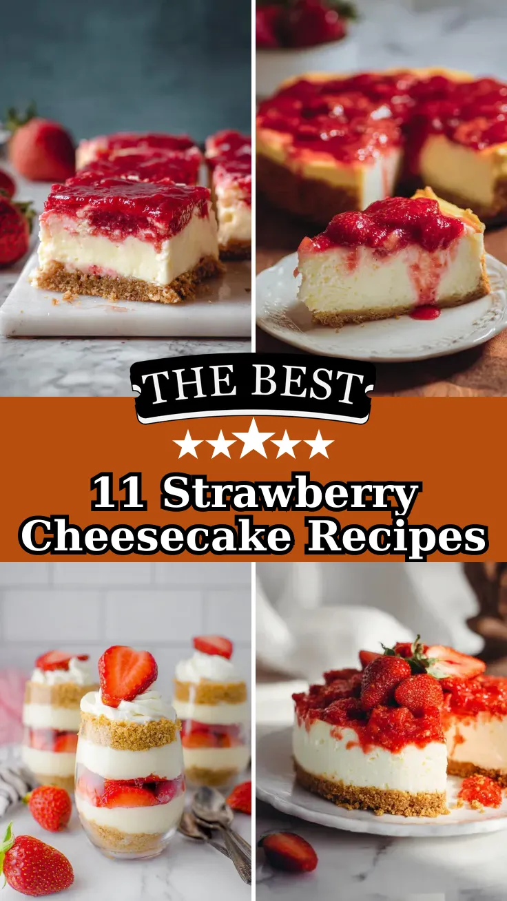 11 Delicious Strawberry Cheesecake Recipes to Try