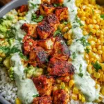 Street Corn Chicken Rice Bowl (40g Protein)