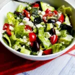 American Greek Salad with Lettuce