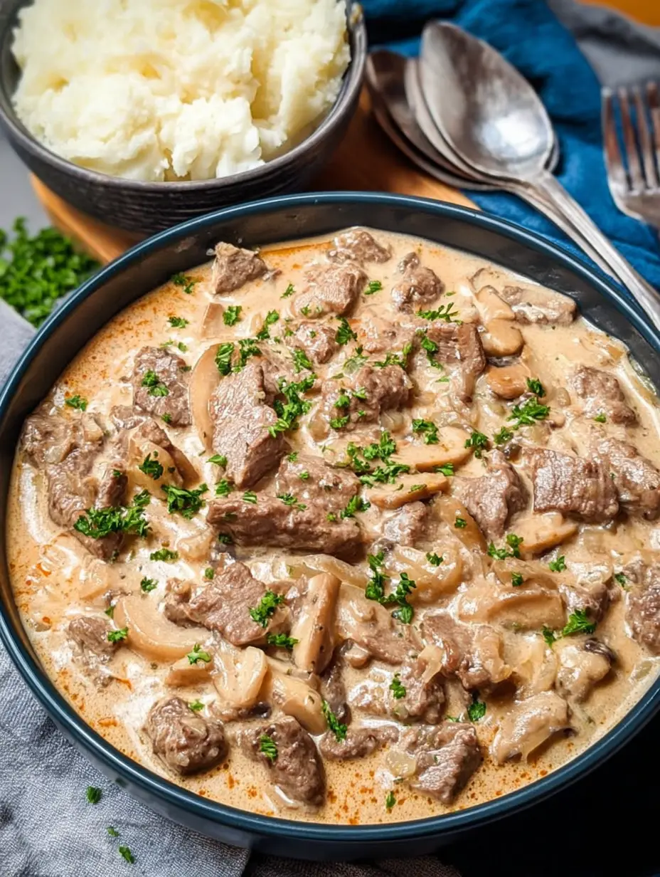 Beef Stroganoff (Low Carb)