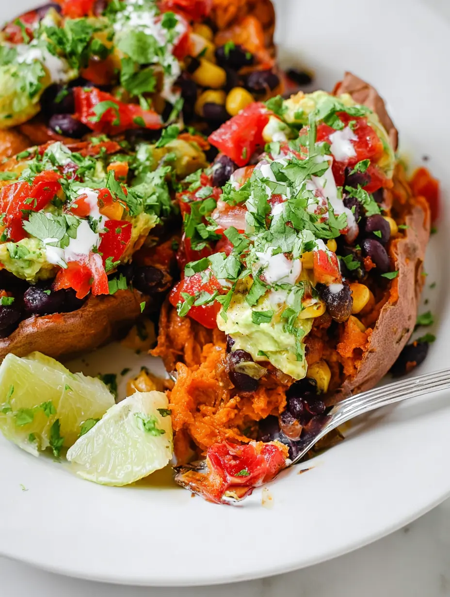 Black Bean Stuffed Sweet Potatoes