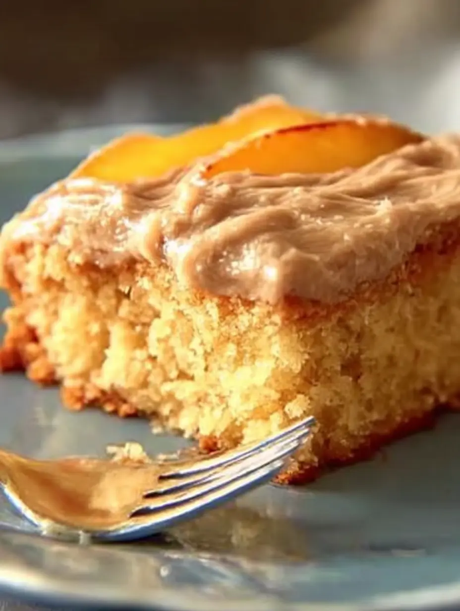Brown Sugar Peach Cake
