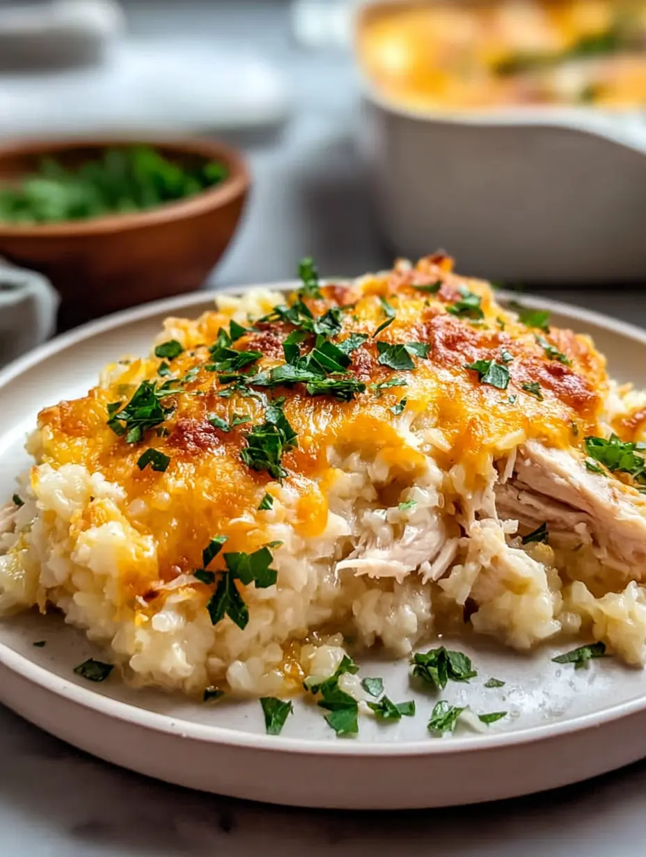 Chicken Cauliflower Rice Casserole