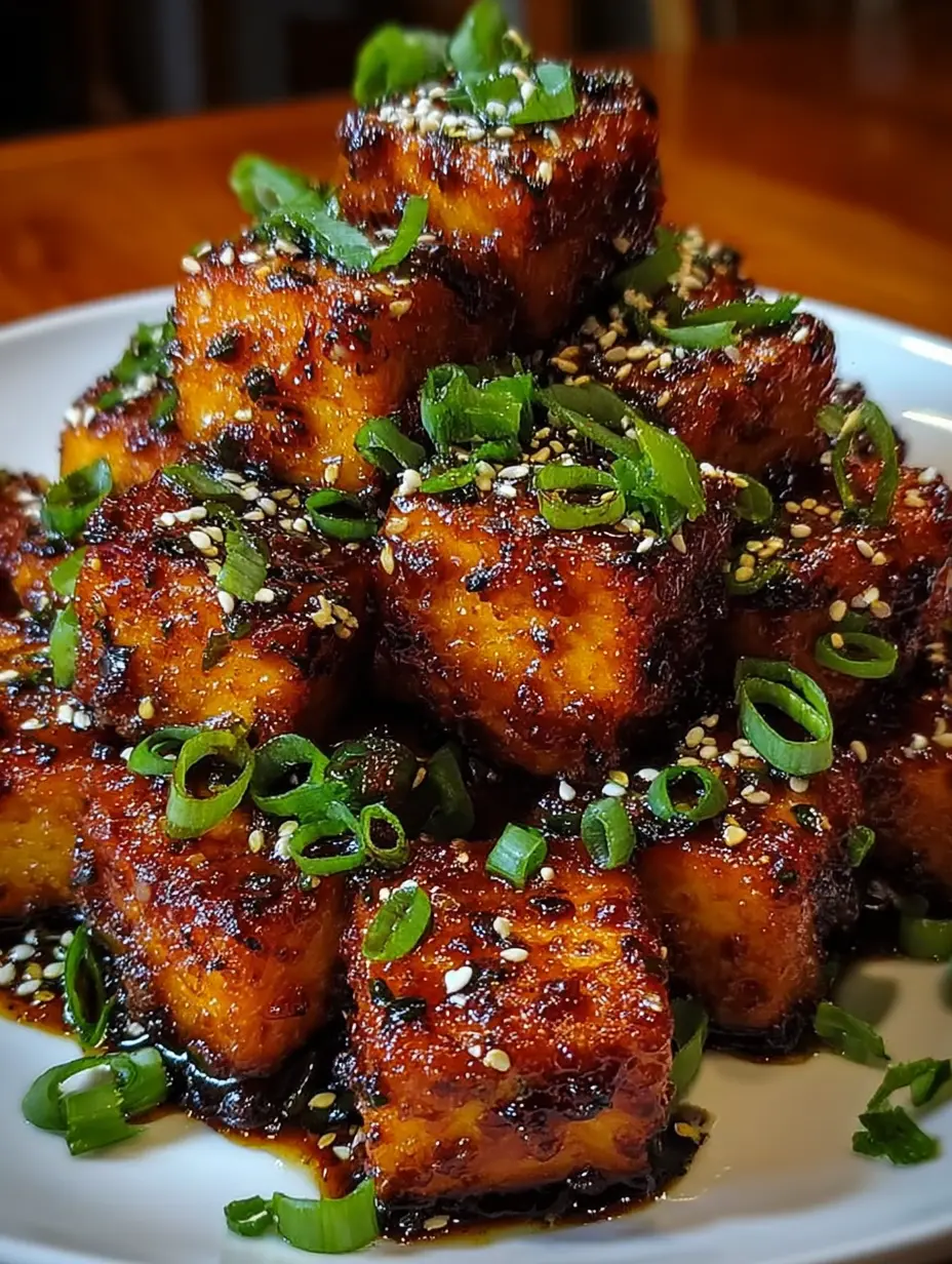 Crispy Honey Garlic Tofu