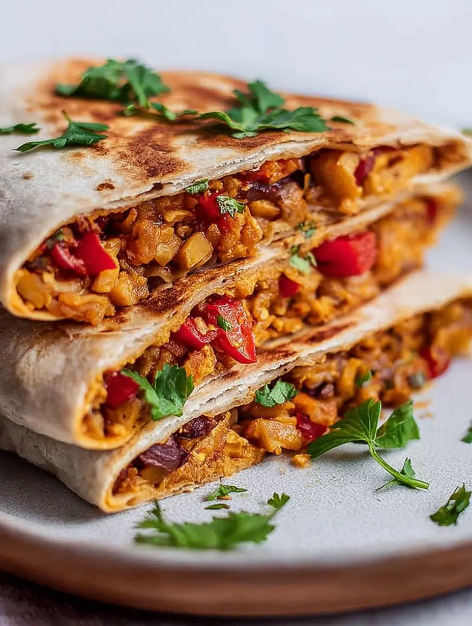 Crispy Shredded Chipotle Tofu Wraps