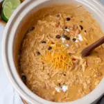 Crockpot White Chicken Chili with Cream Cheese