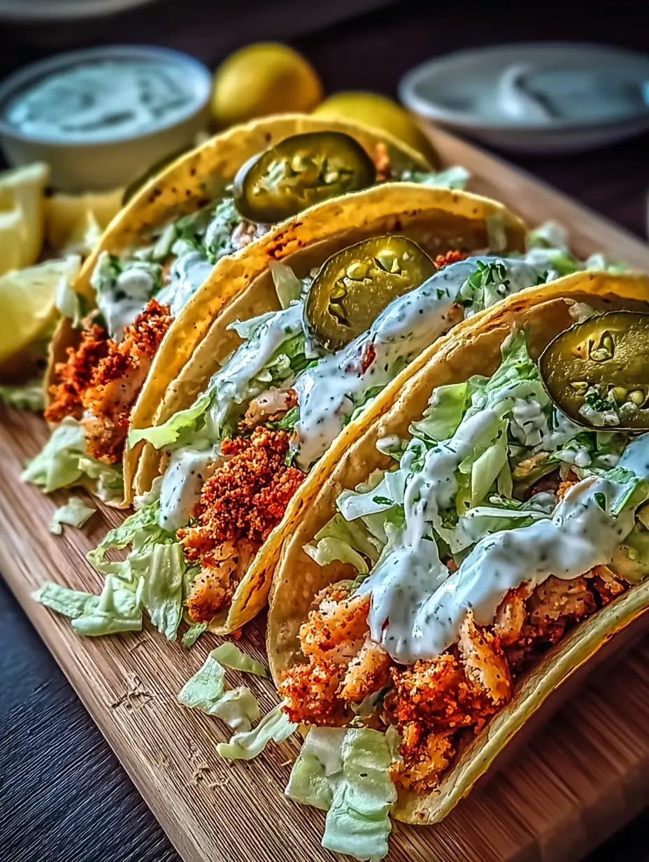 Dill Pickle Ranch Smash Chicken Tacos
