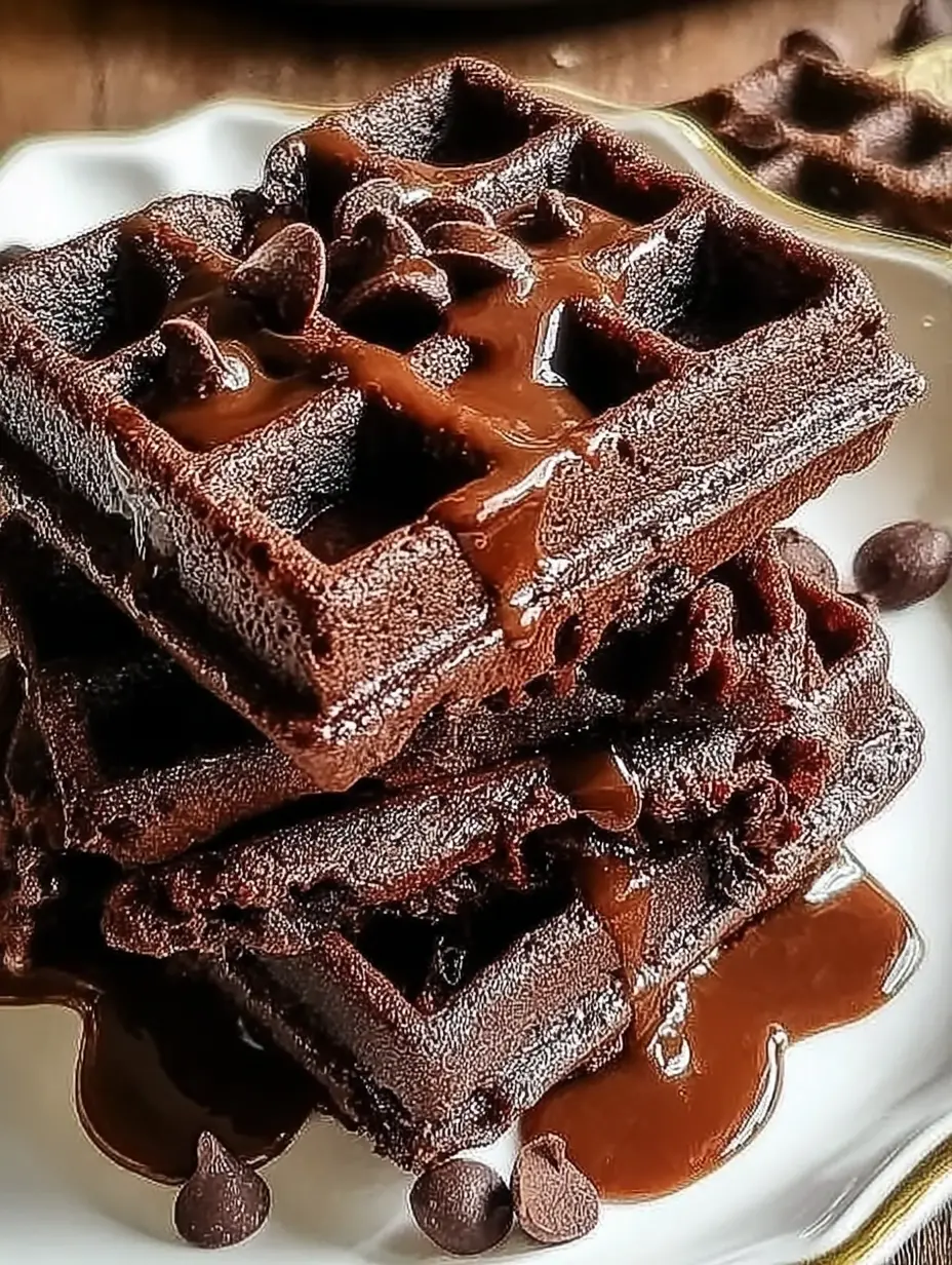 Fudgy Brownie Waffles