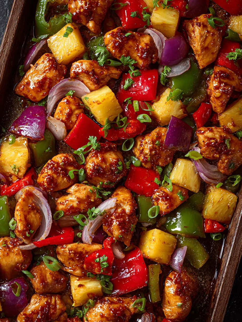 Hawaiian Chicken Sheet Pan
