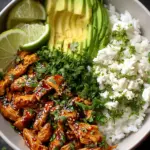 Honey Lime Chicken & Avocado Rice Bowl (High Protein)