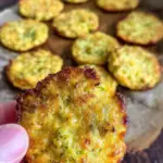 Low Carb Crispy Broccoli Cheese Rounds