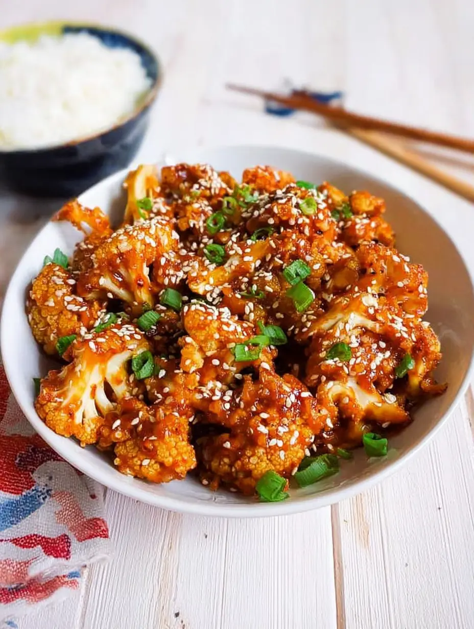 Sticky Sesame Cauliflower