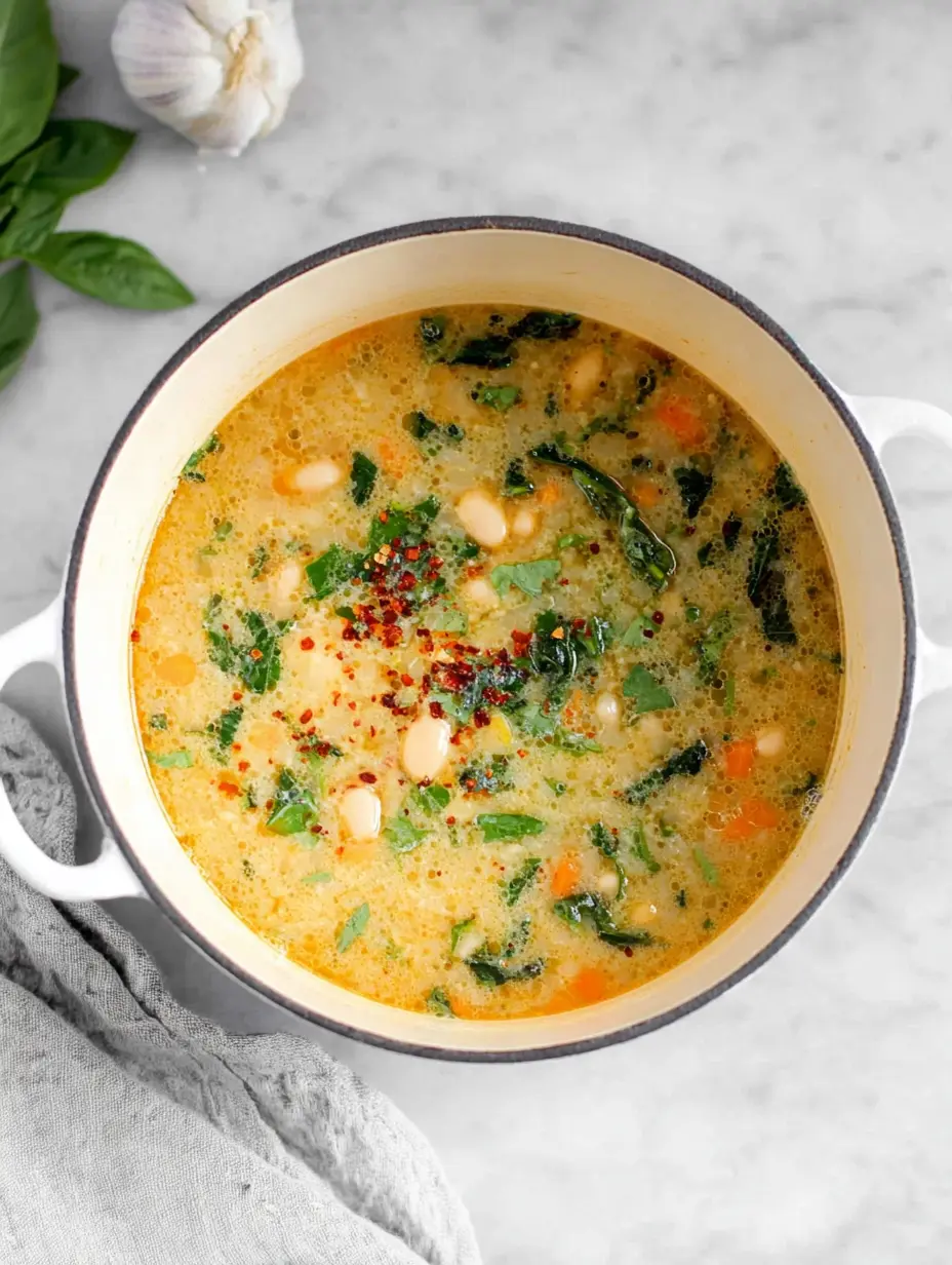 Tuscan White Bean Soup (Gluten free)